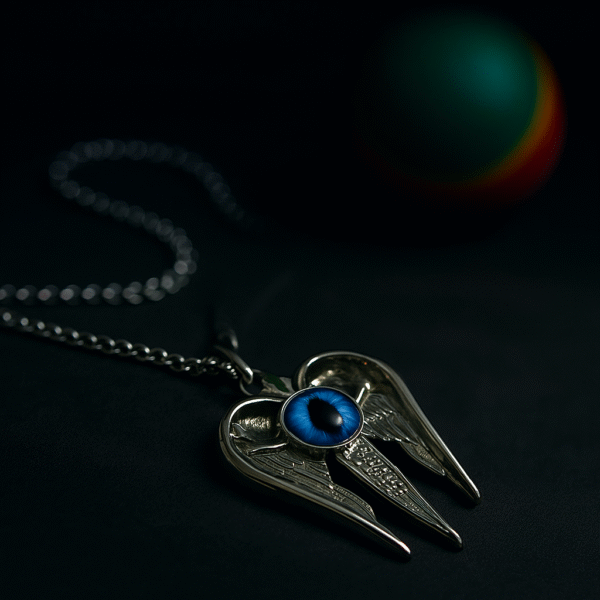 Angel Wings Shield Chain Pendant