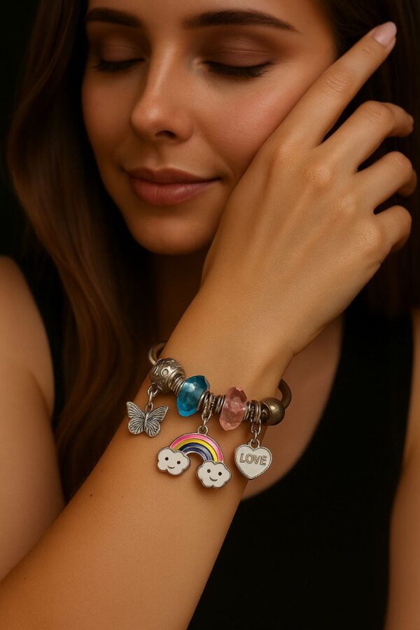 Rainbow Love Pandora Bracelet For women / Girls