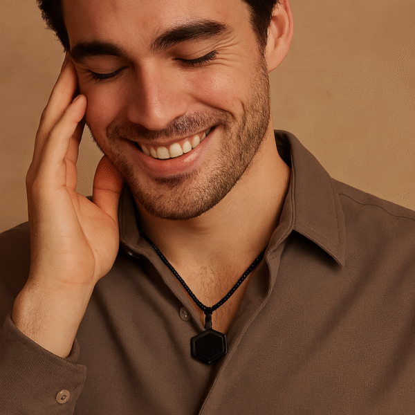 Elegance Meets Charisma: The Hexa Black  Noir Pendant