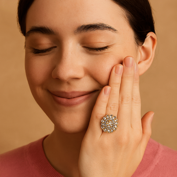 Radiant Bloom Brooch – A Burst of Colorful Grace Ring