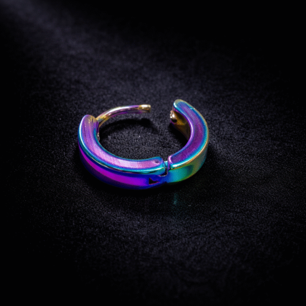 Annisu Multi Aurora Edge Men’s Hoop Earring