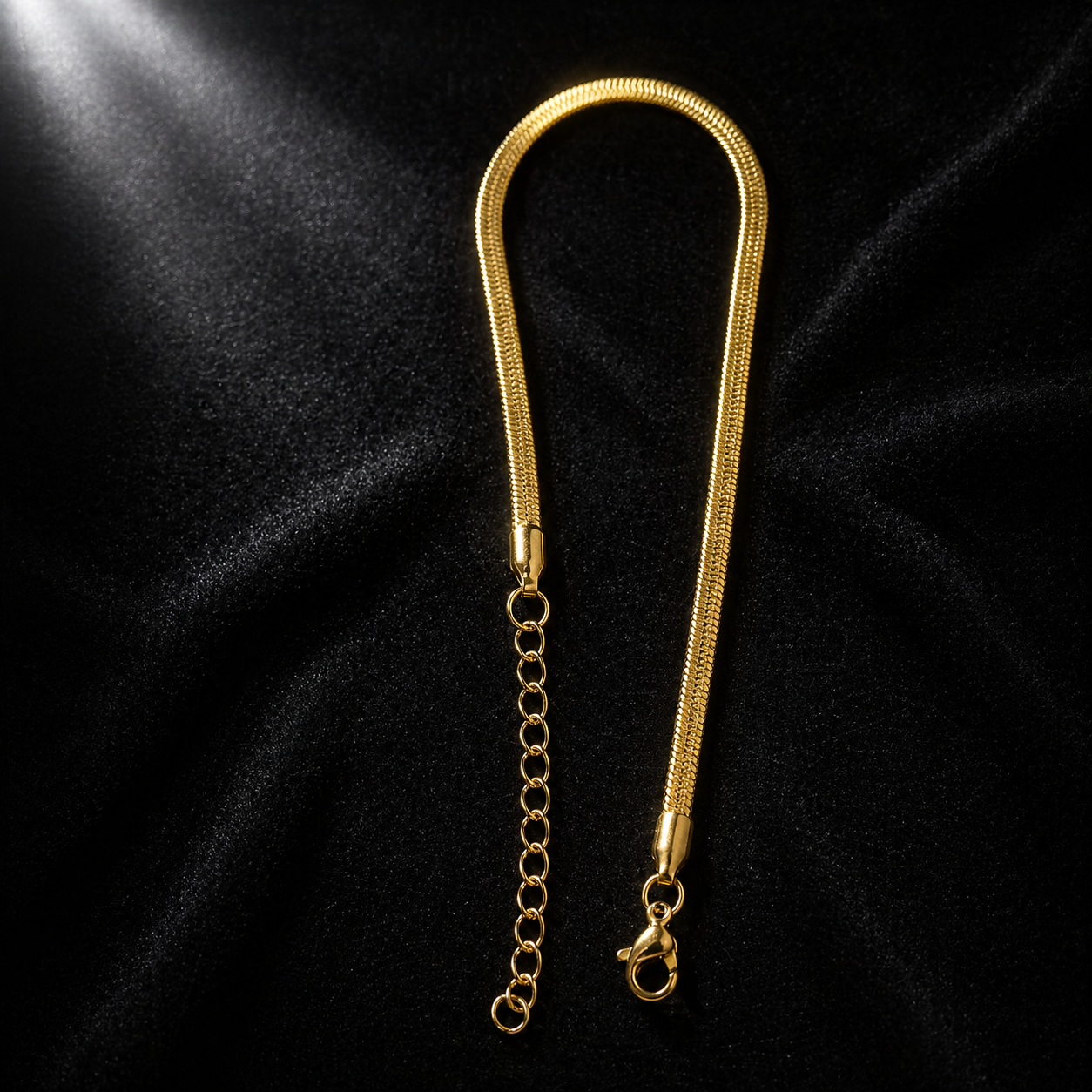 Annisu Premium Gold Snake Chain Bracelet For Men & Women