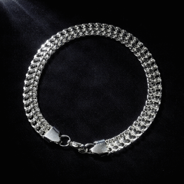 Annisu Steel  Multi-Link Luxury Bracelet for Men