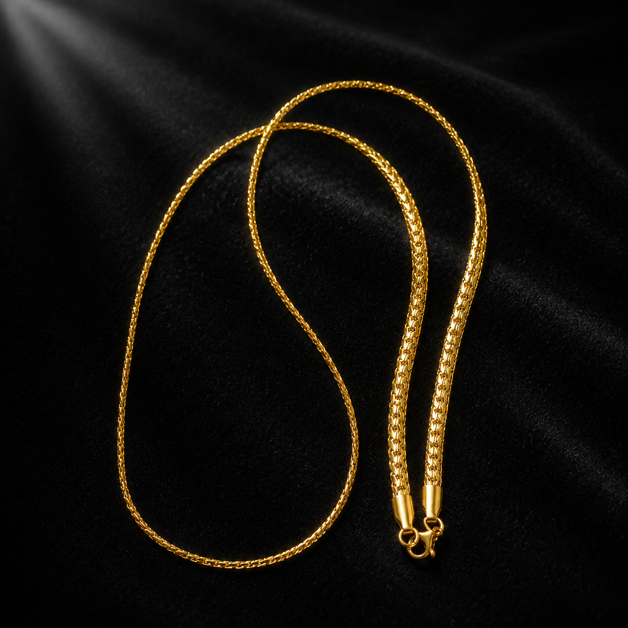 Annisu Premium Gold Finish Arrow  Chain Necklace